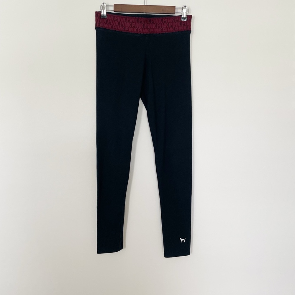Victoria's Secret Pink Black Yoga Leggings